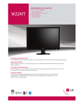 LG W2241T User manual