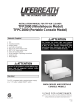 Lifebreath TFP2000 User manual