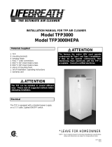 Lifebreath TFP3000HEPA User manual