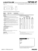 Lightolier FBP1000-4P User manual