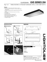 Lightolier GVS Series 2X4 User manual