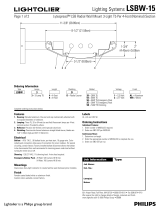Lightolier LSBW-15 User manual