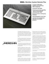 Meridian America MSR+ User manual