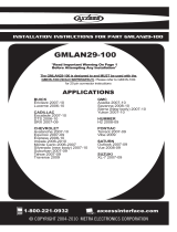 Metra Electronics GMLAN29-100 User manual