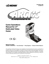 Midway 27" Dedicated Video Game Arctic Thunder User manual