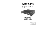 MMATS Professional Audio D600.2 User manual