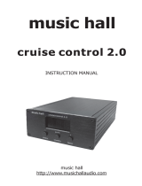 MUSIC HALL Cruise Control 2.0 User manual