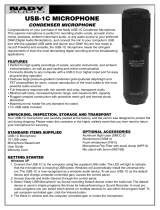 Nady Systems Microphone USB-1C User manual