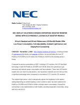 NEC E201W-BK User's Information Guide