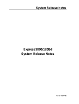 NEC Express5800/120Ed Release Notes