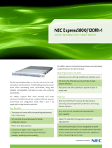 NEC Express5800/120Rh-1 User manual