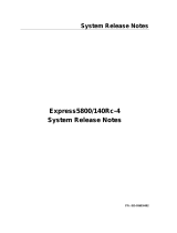 NEC Express5800/140Rc-4 Release Notes