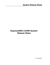 NEC Express5800/LS2400 Release Notes