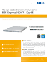 NEC Express5800/R110g-1E User manual