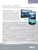 NEC LCD6520 User manual