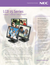 NEC MultiSync LCD1515 User manual