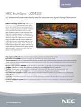 NEC LCD8205 User manual