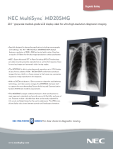 NEC MD205MG User manual