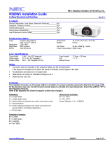 NEC M300WS User manual