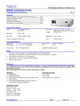 NEC NP-M402H Installation and Setup Guide