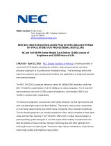 NEC NP-PH1201QL User's Information Guide