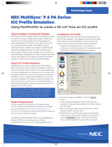 NEC P232W-BK Important information