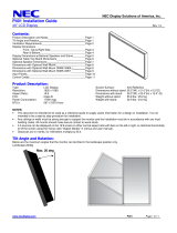 NEC P401-AVT Installation and Setup Guide