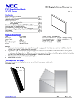 NEC P521 Installation and Setup Guide