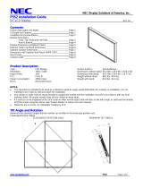 NEC P552 Installation and Setup Guide