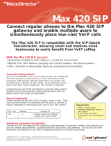 Net2Phone Max 420 SIP User manual