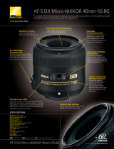 Nikon AFS DX 40mm f/2.8G User manual