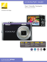 Nikon COOLPIX S620 User manual