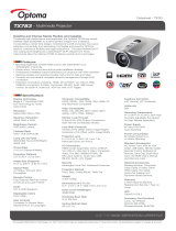 Optoma TX783 User manual