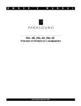 Parasound PAL-80 User manual