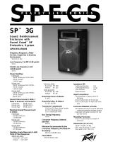 Peavey SP 3G User manual