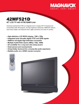 Philips 42MF521D User manual