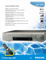 Philips VR1500 User manual