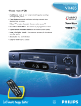 Philips VR485 User manual