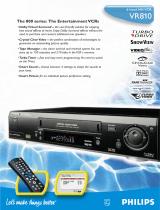 Philips VR810 User manual