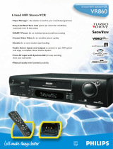 Philips VR860 User manual