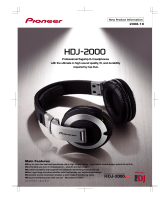 Pioneer HDJ-2000 User manual