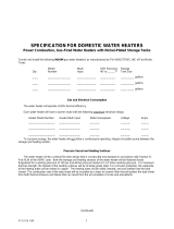 PVI Industries Domestic Water Heater User manual