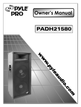 PYLE Audio PADH21580 User manual