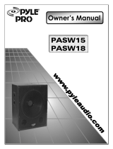 PYLE Audio PASW 15 User manual