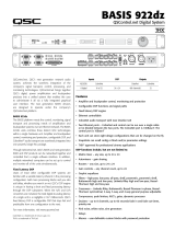QSC Audio 922dz User manual