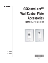QSC WCP-1 & WCP-2 DSP Accessories User manual