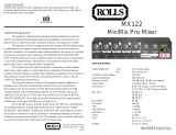 Rolls MINIMIX MX122 User manual