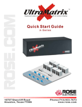 Rose electronic UltraMatrix X-series User manual