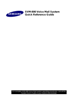 Samsung Svm-800 User manual