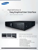 Samsung DVR SRD-1670 User manual